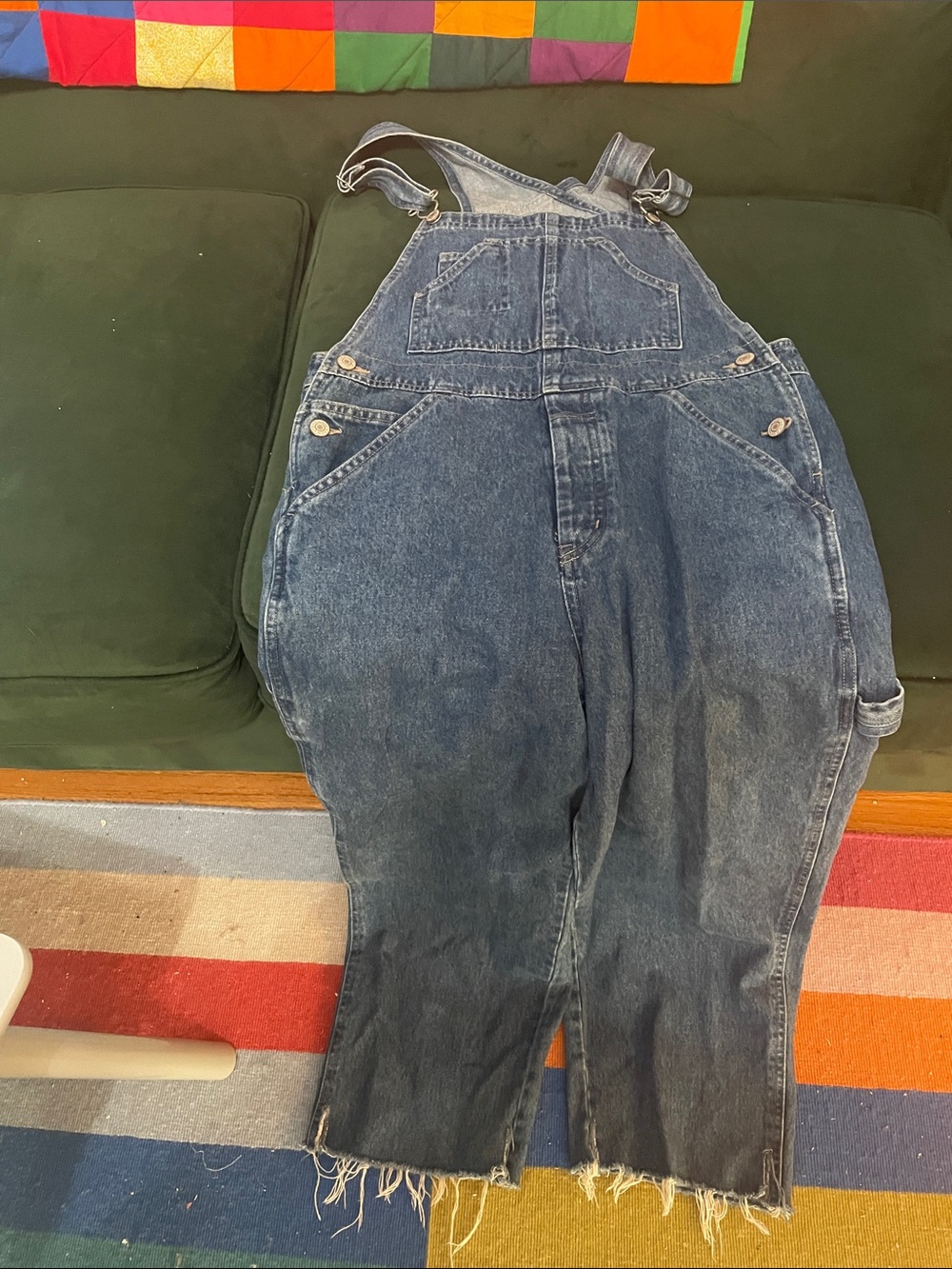 Old Navy Dark Blue Denim Kids Overalls